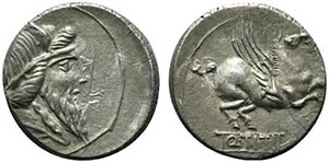 Q. Titius, Rome, 90 BC. AR Denarius (17.5mm, ... 