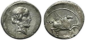 Q. Titius, Rome, 90 BC. AR Denarius (18.5mm, ... 