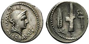 C. Norbanus, Rome, 83 BC. AR Denarius ... 