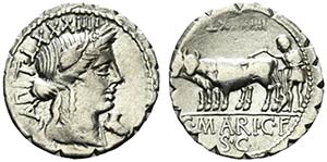 C. Marius C.f. Capito, Rome, 81 BC. AR ... 