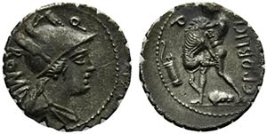 C. Poblicius Q.f., Rome, 80 BC. AR Serrate ... 