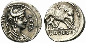 C. Hosidius C.f. Geta, Rome, 64 BC. AR ... 