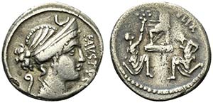 Faustus Cornelius Sulla, Rome, 56 BC. AR ... 