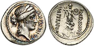 C. Memmius C.f., Rome, 56 BC. AR Denarius ... 