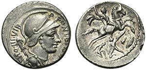 P. Fonteius P.f. Capito, Rome, 55 BC. AR ... 