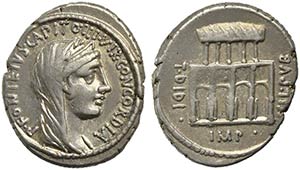Titus Didius, Rome, 55 BC. AR Denarius ... 