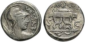 M. Valerius Messalla, Rome, 53 BC, AR ... 