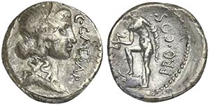 Julius Caesar, Sicilian mint, possibly ... 