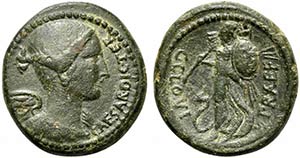Julius Caesar, Rome, late 46-early 45 BC. Æ ... 
