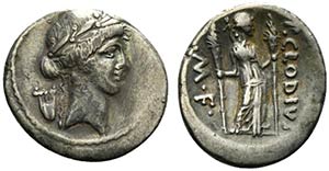 Roman Imperatorial, P. Clodius M.f. ... 