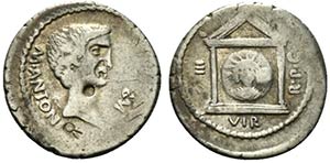 Mark Antony, military mint traveling with ... 