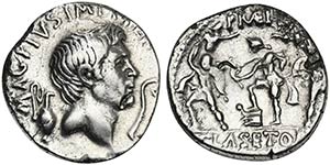 Sextus Pompey, 42-40 BC, Uncertain Sicilian ... 