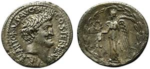 Mark Antony, Uncertain (Actium?) mint, ... 