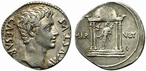 Augustus. 27 BC-AD 14. AR Denarius (19mm, ... 