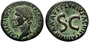 Augustus (27 BC-AD 14). Æ As (27mm, 10.74g, ... 