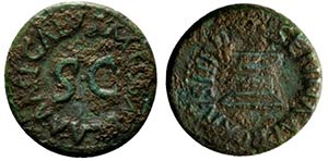 Augustus (27 BC-AD 14). Æ Quadrans (16.5mm, ... 