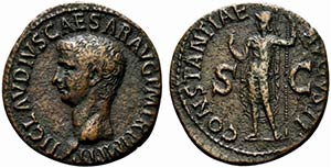 Claudius (41-54). Æ As (28mm, 9.57g, 6h). ... 