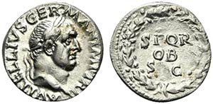 Vitellius (AD 69). AR Denarius (18mm, 3.34g, ... 
