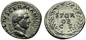 Vitellius (AD 69). AR Denarius (19mm, 3.08g, ... 