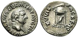 Vitellius (AD 69). AR Denarius (19.5mm, ... 