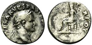 Vespasian (69-79). AR Denarius (17mm, 2.83g, ... 