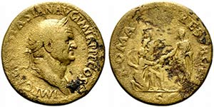 Vespasian (69-79). Æ Sestertius (33mm, ... 