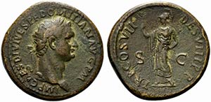 Domitian (81-96). Æ Sestertius (35.5mm, ... 