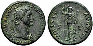 Domitian (81-96). Æ As (27.5mm, 11.96g, ... 
