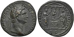 Domitian (81-96). Æ As (29mm, 8.59g, 6h). ... 