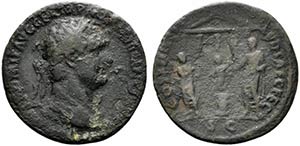 Domitian (81-96). Æ As (28mm, 10.26g, 6h). ... 