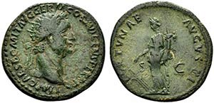 Domitian (81-96). Æ Dupondius (26.5mm, ... 