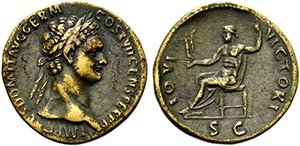 Domitian (81-96). Æ Sestertius (32.5mm, ... 