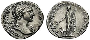 Trajan (98-117). AR Denarius (19.5mm, 3.20g, ... 