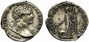 Trajan (98-117). AR Denarius (19mm, 3.26g, ... 