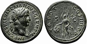 Trajan (98-117). Æ As (29mm, 13.60g, 6h). ... 