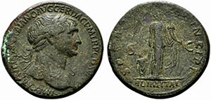 Trajan (98-117). Æ Sestertius (31mm, ... 