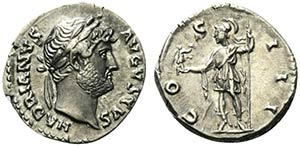 Hadrian (117-138). AR Denarius (18mm, 3.12g, ... 