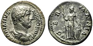 Hadrian (117-138). AR Denarius (17mm, 2.95g, ... 