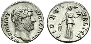 Hadrian (117-138). AR Denarius (17mm, 3.47g, ... 