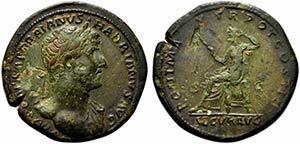 Hadrian (117-138). Æ Sestertius (36mm, ... 