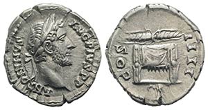 Antoninus Pius (138-161). AR Denarius (19mm, ... 