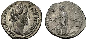 Antoninus Pius (138-161). AR Denarius (20mm, ... 