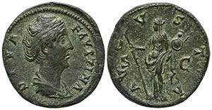 Diva Faustina Senior (died AD 141). Æ ... 