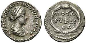 Lucilla (Augusta, 164-182). AR Denarius ... 