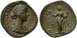Lucilla (Augusta, 164-182). Æ Sestertius ... 