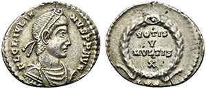 Julian II (Caesar, 355-360). AR Siliqua ... 