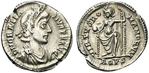 Gratian (367-383). AR Siliqua (19mm, 2.09g, ... 