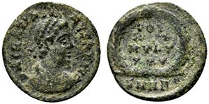 Gratian (367-383). Æ (13.5mm, 0.93g, 5h). ... 