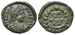 Theodosius I (379-395). Æ (15mm, 1.89g, ... 