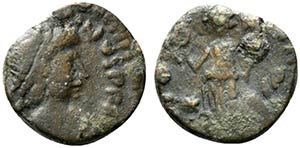 Valentinian III (425-455). Æ (11mm, 1.25g, ... 